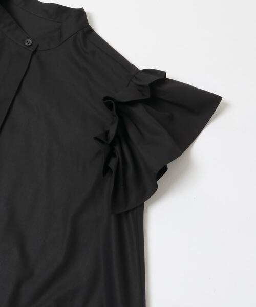 ITEMS URBANRESEARCH（アイテムズ アーバンリサーチ）の「ソデフリルノーカラーブラウス（シャツ/ブラウス・レディース・ブルー系その他/ブラック系その他/ブラック・FREE）」の21枚目の写真