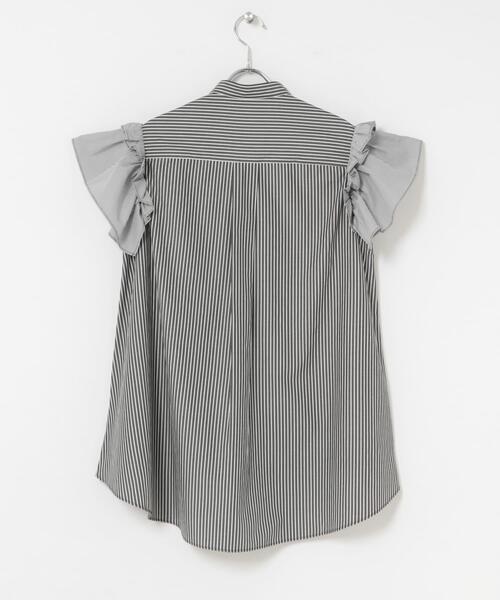 ITEMS URBANRESEARCH(アイテムズ アーバンリサーチ)の「ソデフリルノーカラーブラウス(シャツ/ブラウス・レディース・ブルー系その他/ブラック系その他/ブラック・FREE)」の14枚目の写真