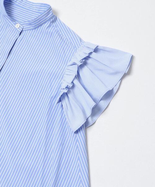 ITEMS URBANRESEARCH（アイテムズ アーバンリサーチ）の「ソデフリルノーカラーブラウス（シャツ/ブラウス・レディース・ブルー系その他/ブラック系その他/ブラック・FREE）」の8枚目の写真