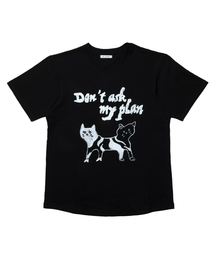 DAMP（ドントアスクマイプラン）の「マジックキャッツTシャツブラック（Tシャツ/カットソー）」