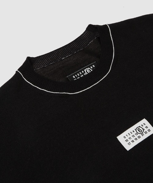 MM6 Maison Margiela（ｴﾑｴﾑｼｯｸｽ ﾒｿﾞﾝ ﾏﾙｼﾞｪﾗ）の「Crewneck（ニット/セーター・メンズ・ブラック・XL/L/M）」の3枚目の写真