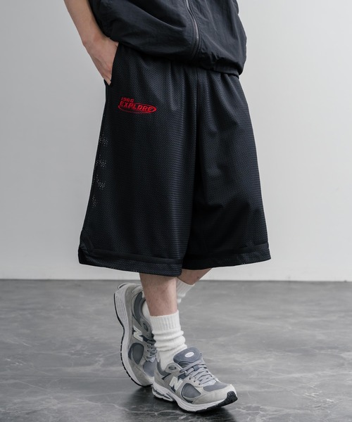 THE NORTH FACE（ザノースフェイス）の「日本未展開モデル THE NORTH FACE ザ・ノースフェイス AERONET SHORTS メッシュハーフワイドパンツ/ショートパンツ（その他パンツ・メンズ・ネイビー/ブラック/ホワイト・M/L/XL）」の4枚目の写真