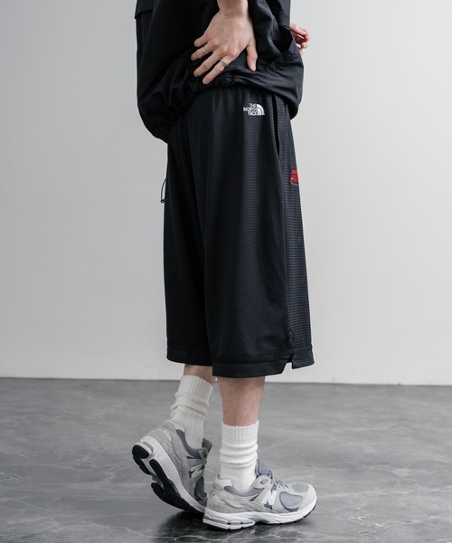 THE NORTH FACE（ザノースフェイス）の「日本未展開モデル THE NORTH FACE ザ・ノースフェイス AERONET SHORTS メッシュハーフワイドパンツ/ショートパンツ（その他パンツ・メンズ・ネイビー/ブラック/ホワイト・M/L/XL）」の5枚目の写真
