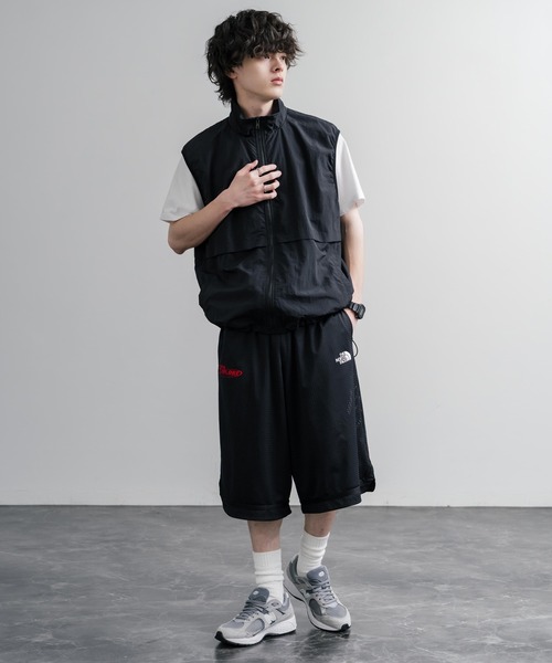 THE NORTH FACE（ザノースフェイス）の「日本未展開モデル THE NORTH FACE ザ・ノースフェイス AERONET SHORTS メッシュハーフワイドパンツ/ショートパンツ（その他パンツ・メンズ・ネイビー/ブラック/ホワイト・M/L/XL）」の7枚目の写真