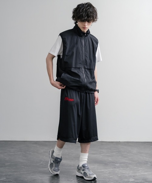 THE NORTH FACE（ザノースフェイス）の「日本未展開モデル THE NORTH FACE ザ・ノースフェイス AERONET SHORTS メッシュハーフワイドパンツ/ショートパンツ（その他パンツ・メンズ・ネイビー/ブラック/ホワイト・M/L/XL）」の8枚目の写真