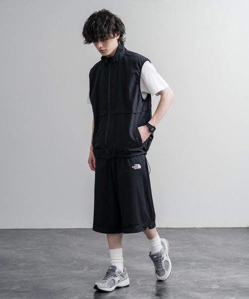 THE NORTH FACE（ザノースフェイス）の「日本未展開モデル THE NORTH FACE ザ・ノースフェイス AERONET SHORTS メッシュハーフワイドパンツ/ショートパンツ（その他パンツ・メンズ・ネイビー/ブラック/ホワイト・M/L/XL）」の9枚目の写真