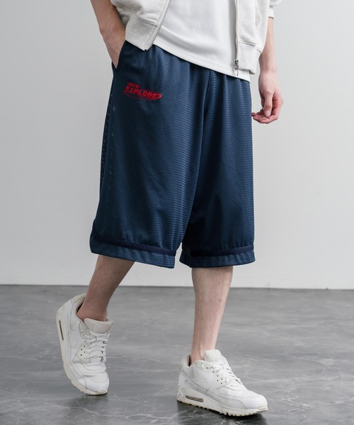 THE NORTH FACE（ザノースフェイス）の「日本未展開モデル THE NORTH FACE ザ・ノースフェイス AERONET SHORTS メッシュハーフワイドパンツ/ショートパンツ（その他パンツ・メンズ・ネイビー/ブラック/ホワイト・M/L/XL）」の10枚目の写真