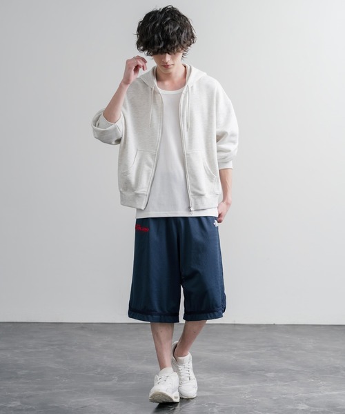 THE NORTH FACE（ザノースフェイス）の「日本未展開モデル THE NORTH FACE ザ・ノースフェイス AERONET SHORTS メッシュハーフワイドパンツ/ショートパンツ（その他パンツ・メンズ・ネイビー/ブラック/ホワイト・M/L/XL）」の13枚目の写真