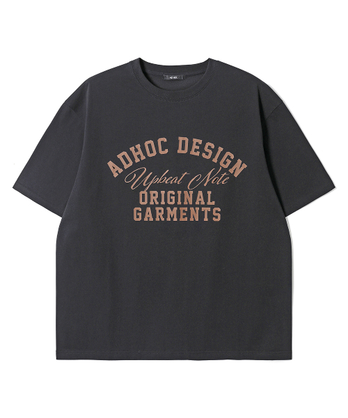 ADHOC(アドホック)の「男女共用レタリングアーチアートワークTシャツ (4 COLOR) (HC6STA4)(Tシャツ/カットソー・メンズ・ライトベージュ/オフホワイト/チャコールグレー/ブラック・90/95/100/105)」の10枚目の写真