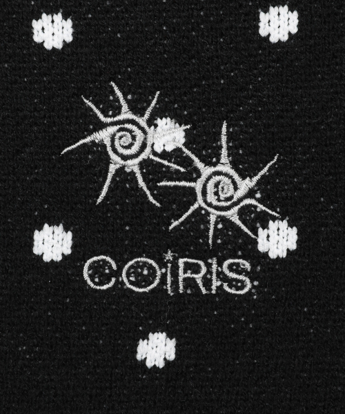 COIRIS(コイリス)の「グレインラウンドネックドットニットカーディガン(2カラー)(カーディガン/ボレロ・レディース・ブラック/グレー系・FREE)」の9枚目の写真