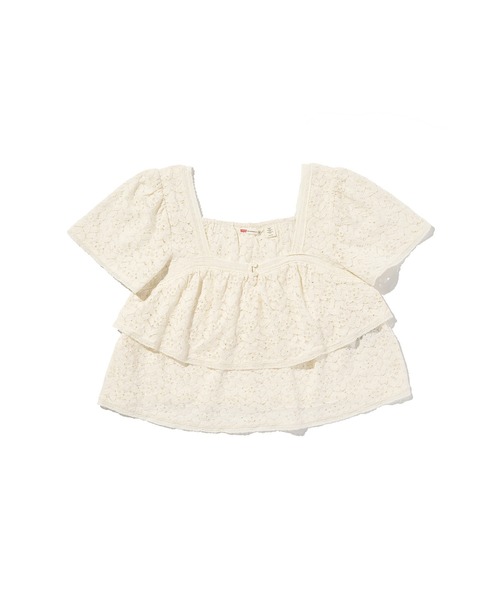 Levi's（リーバイス）の「Levi's/リーバイス ドム ショートスリーブ レースブラウス（シャツ/ブラウス・レディース・ホワイト・S/M/XS）」の3枚目の写真