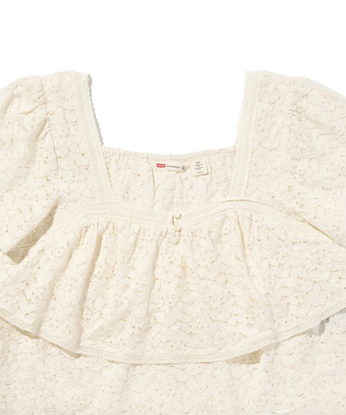Levi's（リーバイス）の「Levi's/リーバイス ドム ショートスリーブ レースブラウス（シャツ/ブラウス・レディース・ホワイト・S/M/XS）」の5枚目の写真