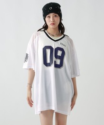 repipi armario（レピピ アルマリオ）の「切替メッシュフットボールワンピース（ワンピース）」