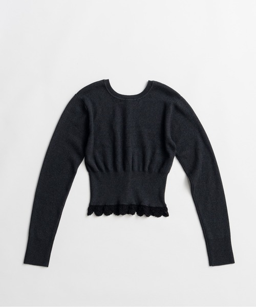 PRANK PROJECT（プランクプロジェクト）の「【2026Autumn Pre-Order】クロシェレースニットカーディガン / Crochet Lace Knit Cardigan（カーディガン/ボレロ・レディース・ブラック/チャコールグレー/マルチ・FREE）」の10枚目の写真