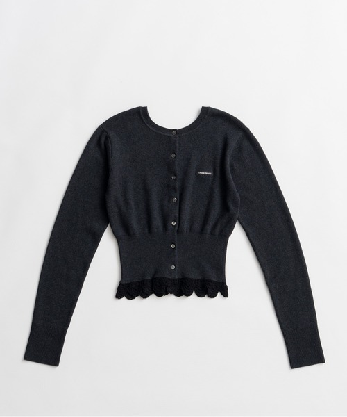 PRANK PROJECT（プランクプロジェクト）の「【2026Autumn Pre-Order】クロシェレースニットカーディガン / Crochet Lace Knit Cardigan（カーディガン/ボレロ・レディース・ブラック/チャコールグレー/マルチ・FREE）」の9枚目の写真