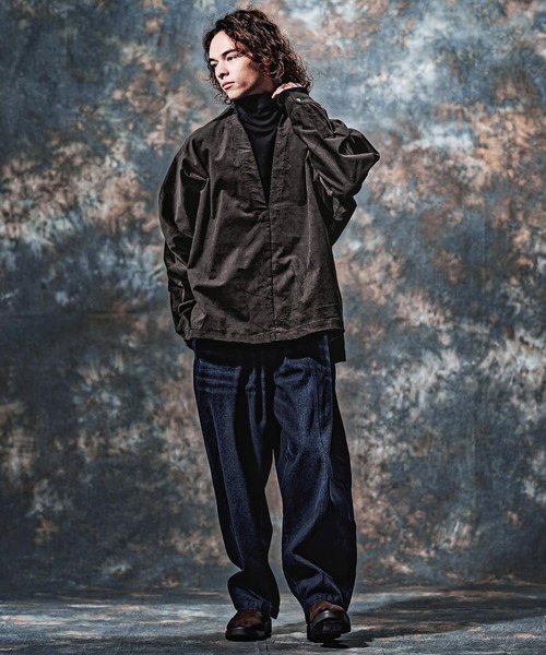 Jih Nunc(ジーヌンク)の「ms6592-コーデュロイディープスキッパーシャツ(JIH-R1233)(シャツ/ブラウス・メンズ・ブラウン/ブラック/チャコール・L/M/S)」の15枚目の写真