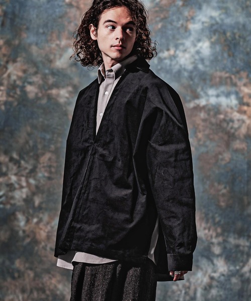 Jih Nunc(ジーヌンク)の「ms6592-コーデュロイディープスキッパーシャツ(JIH-R1233)(シャツ/ブラウス・メンズ・ブラウン/ブラック/チャコール・L/M/S)」の18枚目の写真