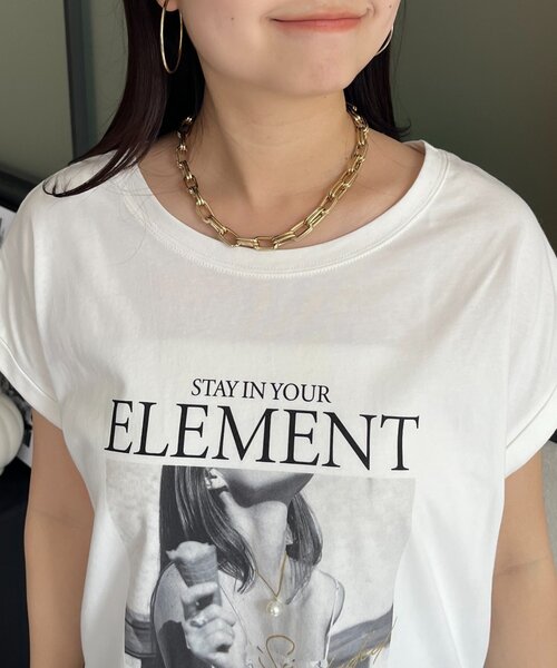 prose verse(プロズヴェール)の「サイドスリットオーバーサイズフォトTシャツ(Tシャツ/カットソー・レディース・オフホワイト/ブラウン/ブラック・FREE)」の18枚目の写真