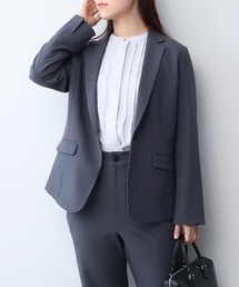 【L~5L 大きいサイズ】【イージーケア】【セットアップ可】ストレッチテーラードジャケット