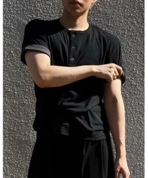 GEN_DAI（ゲンダイ）の「GEN_DAI/ゲンダイ/henry neck RIB T-SHIRT（Tシャツ/カットソー）」