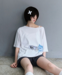 [nyzziz x MIUKI] Internet One Shourder (White)