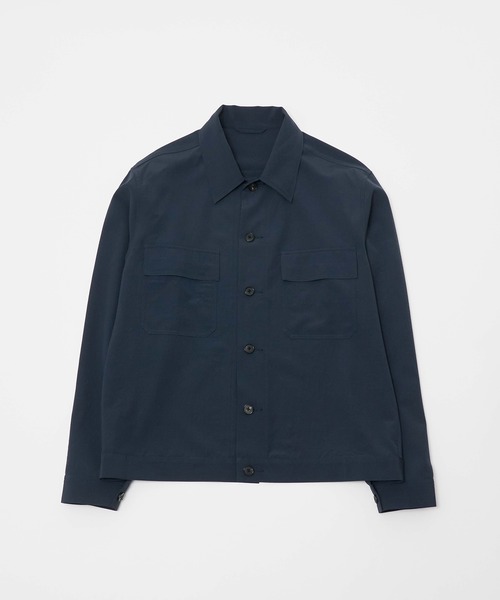 ADAM ET ROPE'（アダムエロペ）の「TRUCKER SHIRT JACKET（その他アウター・メンズ・ブラック/ネイビー・M/L）」の2枚目の写真