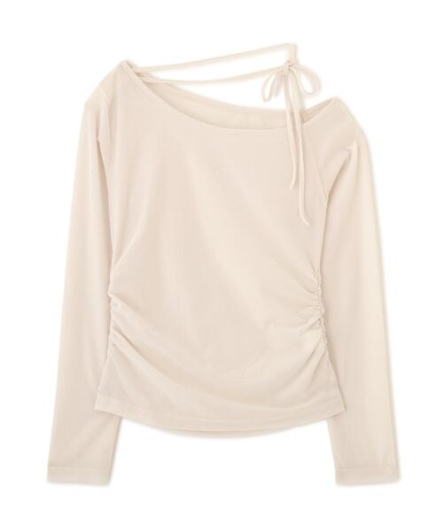 PROPORTION BODY DRESSING(プロポーションボディドレッシング)の「<a>リボンシアーベロアカットソー / 1216260900(Tシャツ/カットソー・レディース・ホワイト系その他/ブラウン・FREE)」の8枚目の写真