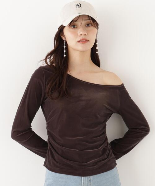 PROPORTION BODY DRESSING(プロポーションボディドレッシング)の「<a>リボンシアーベロアカットソー / 1216260900(Tシャツ/カットソー・レディース・ホワイト系その他/ブラウン・FREE)」の15枚目の写真