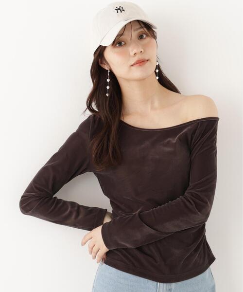 PROPORTION BODY DRESSING(プロポーションボディドレッシング)の「<a>リボンシアーベロアカットソー / 1216260900(Tシャツ/カットソー・レディース・ホワイト系その他/ブラウン・FREE)」の16枚目の写真