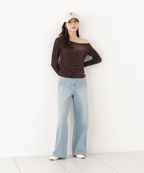 PROPORTION BODY DRESSING(プロポーションボディドレッシング)の「<a>リボンシアーベロアカットソー / 1216260900(Tシャツ/カットソー・レディース・ホワイト系その他/ブラウン・FREE)」の18枚目の写真