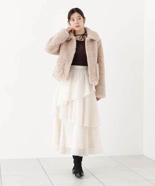 PROPORTION BODY DRESSING(プロポーションボディドレッシング)の「<a>リボンシアーベロアカットソー / 1216260900(Tシャツ/カットソー・レディース・ホワイト系その他/ブラウン・FREE)」の20枚目の写真