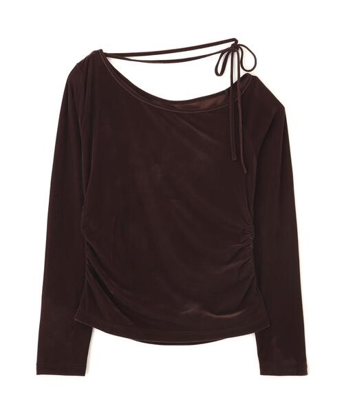 PROPORTION BODY DRESSING(プロポーションボディドレッシング)の「<a>リボンシアーベロアカットソー / 1216260900(Tシャツ/カットソー・レディース・ホワイト系その他/ブラウン・FREE)」の21枚目の写真