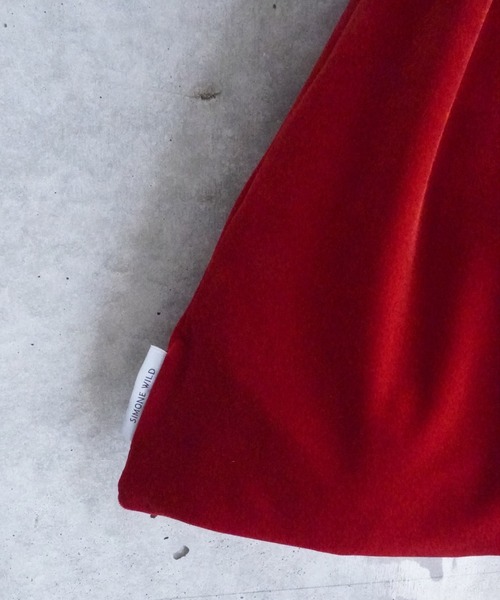 SIMONE WILD(シモーネワイルド)の「VELVET POUCH(ハンドバッグ・レディース・レッド/オリーブ/ブルー/ライトブルー/ワイン/ライトピンク/ライトグリーン・ONE SIZE)」の14枚目の写真