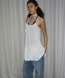 Glitter mini dress - White