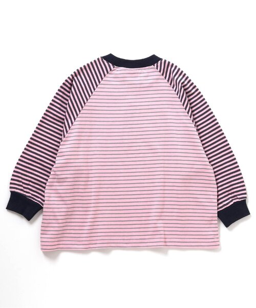 BREEZE(ブリーズ)の「【AAAL PROD】ボーダーTシャツ(Tシャツ/カットソー・キッズ・ベージュ/ピンク/グリーン/ブルー・110/120/130/150/140/100/90/160)」の10枚目の写真
