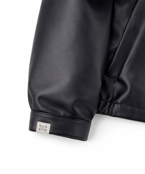 LENGAGEMENT（ランガージュマン）の「フォレザー ショートブルゾン [FAKE LEATHER]（ライダースジャケット・レディース・その他・100）」の3枚目の写真
