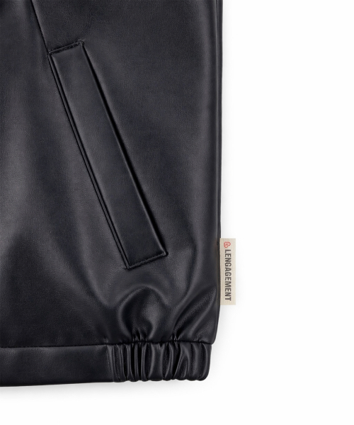 LENGAGEMENT（ランガージュマン）の「フォレザー ショートブルゾン [FAKE LEATHER]（ライダースジャケット・レディース・その他・100）」の4枚目の写真