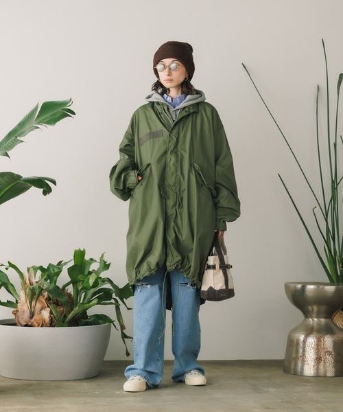 orSlow(オアスロウ)の「orSlow/オアスロウ M-65 FISH TALL COAT ARMY GREEN ミリタリー モッズコート フィッシュテールパーカー ロングコート(ミリタリージャケット・メンズ・アーミー・2/4/3)」の14枚目の写真