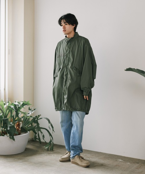 orSlow(オアスロウ)の「orSlow/オアスロウ M-65 FISH TALL COAT ARMY GREEN ミリタリー モッズコート フィッシュテールパーカー ロングコート(ミリタリージャケット・メンズ・アーミー・2/4/3)」の7枚目の写真