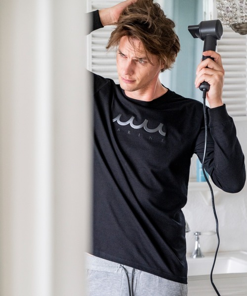 muta marine(ムータ・マリン)の「muta MARINE/ムータ マリン/別注Wave Marine LS TEE(Tシャツ/カットソー・メンズ・ブラック/ホワイト・LARGE/X-LARGE/MEDIUM)」の5枚目の写真