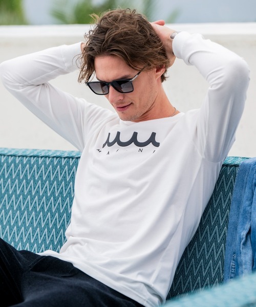 muta marine(ムータ・マリン)の「muta MARINE/ムータ マリン/別注Wave Marine LS TEE(Tシャツ/カットソー・メンズ・ブラック/ホワイト・LARGE/X-LARGE/MEDIUM)」の11枚目の写真