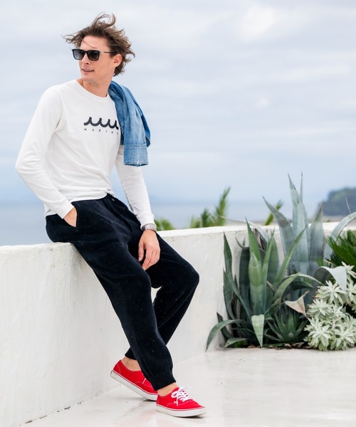 muta marine(ムータ・マリン)の「muta MARINE/ムータ マリン/別注Wave Marine LS TEE(Tシャツ/カットソー・メンズ・ブラック/ホワイト・LARGE/X-LARGE/MEDIUM)」の12枚目の写真