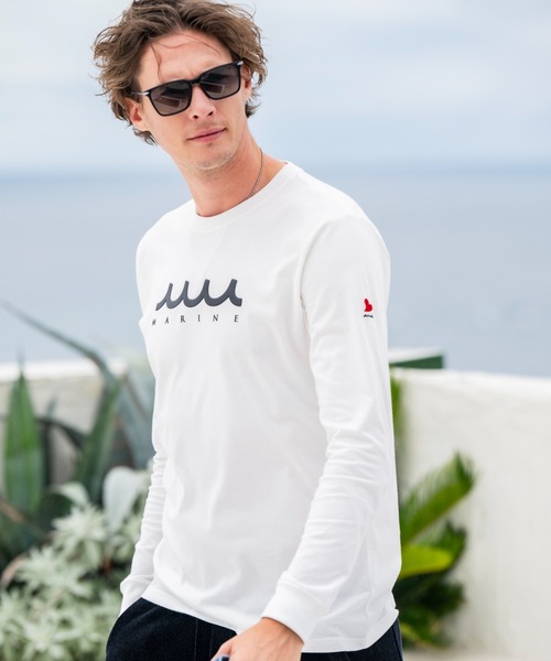 muta marine(ムータ・マリン)の「muta MARINE/ムータ マリン/別注Wave Marine LS TEE(Tシャツ/カットソー・メンズ・ブラック/ホワイト・LARGE/X-LARGE/MEDIUM)」の14枚目の写真