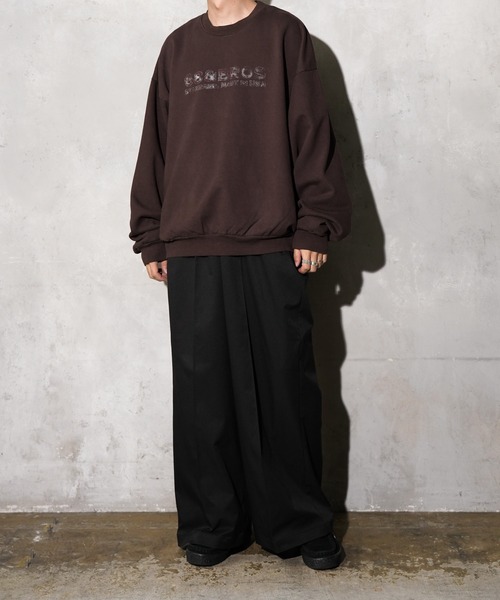 68&brothers(シックスティエイトアンドブラザーズ)の「68&BROTHERS / VINTAGE LOGO CREWNECK SWEAT(スウェット・メンズ・キャメル/ダークブラウン/ブラック・X-LARGE/LARGE/MEDIUM)」の9枚目の写真