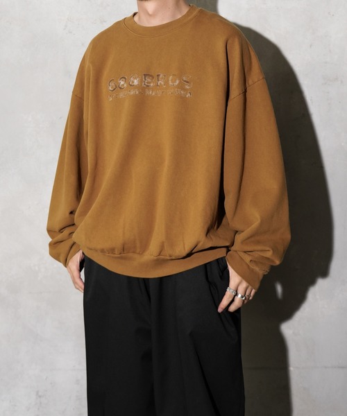 68&brothers(シックスティエイトアンドブラザーズ)の「68&BROTHERS / VINTAGE LOGO CREWNECK SWEAT(スウェット・メンズ・キャメル/ダークブラウン/ブラック・X-LARGE/LARGE/MEDIUM)」の10枚目の写真