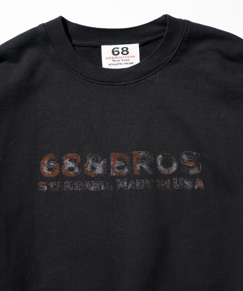 68&brothers(シックスティエイトアンドブラザーズ)の「68&BROTHERS / VINTAGE LOGO CREWNECK SWEAT(スウェット・メンズ・キャメル/ダークブラウン/ブラック・X-LARGE/LARGE/MEDIUM)」の14枚目の写真