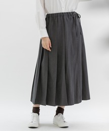 ギャバパネルプリーツスカート