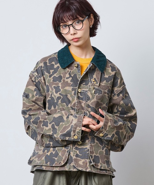L.L.Bean(エルエルビーン)の「【JAPAN EDITION】プロスペクト・ハーバー・フィールド・コート(カバーオール・レディース・グレー/ブラウン/カモフラージュ/レッド・MEDIUM)」の1枚目の写真