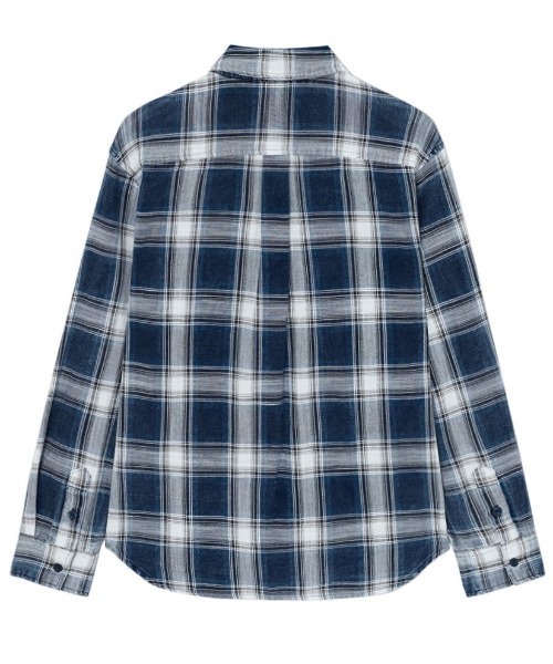 Guess（ゲス）の「【ヒョンジン 着用】 UNISEX Woven LS Shirt シャツ（シャツ/ブラウス・メンズ・ブルー/グレー・LARGE/X-LARGE/MEDIUM/ONE SIZE）」の3枚目の写真