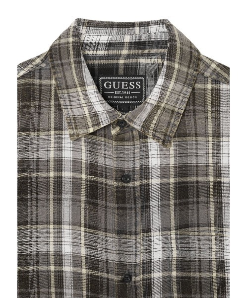 Guess（ゲス）の「【ヒョンジン 着用】 UNISEX Woven LS Shirt シャツ（シャツ/ブラウス・メンズ・ブルー/グレー・LARGE/X-LARGE/MEDIUM/ONE SIZE）」の8枚目の写真